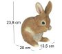Lapin en résine pattes sur le museau - RIV-0107