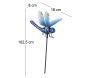Libellule bleue sur pic en métal 102 cm - RIV-0246