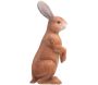 Lievre brun debout en résine 6x16x15 cm - Farmwood animals