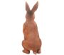 Lievre brun debout en résine 6x16x15 cm - IMH-0444
