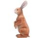 Lievre brun debout en résine 6x16x15 cm - 9,90