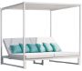 Lit de jardin balinaise 2 places en aluminium Texas