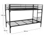 Lit superposé en métal grille 90 x 200 cm - LER-0101