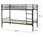 Lit superposé en métal kit lattes 90 x 200 cm - 183,24