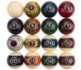 Lot de 16 billes de billard 57 mm en résine - 