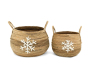Cache-pots flocon en abaca - AUBRY GASPARD