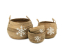 Cache-pots flocon en abaca - 5