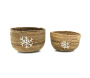 Cache-pots flocon en abaca - 14,90