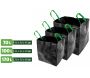 Lot de 3 sacs de jardin multifonctions 70l / 100l / 170l - RIB-0252