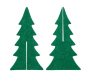 Sapins décoratifs en feutrine 20 cm (Lot de 12) - 12,90