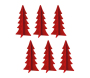 Sapins décoratifs en feutrine 20 cm (Lot de 12) - AUB-7234