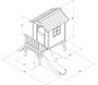 Maisonnette enfant Sunny Lodge XL en hemlock - 5