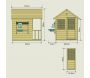 Maisonnette enfant en bois avec cuisine extérieure Cottage - MOO-0127