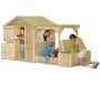 Maisonnette en épicéa avec bac à sables et pergola Dino Park
