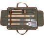 Mallette en toile avec ustensiles barbecue