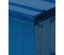 Malle de rangement en métal bleu - 5