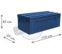 Malle de rangement en métal bleu - 8