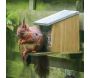 Mangeoire ecureuil en bois et zinc - BEST FOR BIRDS