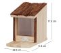 Mangeoire pour écureuil avec toît en écorce - BEST FOR BIRDS