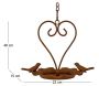 Mangeoire oiseaux suspendue Love 22 x 15 x 46 cm - LA GRANDE PRAIRIE