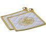 Manique en coton Citron (Lot de 2)
