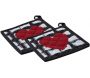 Manique de cuisine coeurs (Lot de 2)