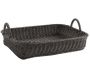 Corbeille avec anses en rotin synthétique