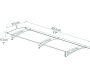 Marquise de porte en aluminim gris et polycarbonate teinté gris Aquila - PAA-0238