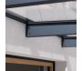Marquise de porte en aluminium gris et polycarbonate Sophia - 6