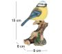 Mésange sur sa branche en résine 15 cm - RIV-0116