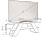 Meuble TV en aggloméré Farfalla - 79,90