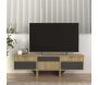 Meuble TV en aggloméré 150x35x 45,3 cm Poleth - 7