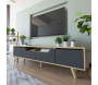 Meuble TV en aggloméré 180 x 29.8 x 48 cm Roma - HANAH HOME