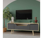 Meuble TV en aggloméré 150 x 29.8 x 53 cm Roma - 6