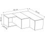 Meuble TV en aggloméré blanc Compact - ASI-0525
