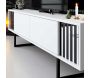Meuble TV en aggloméré et métal Chrome Line - 5