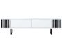 Meuble TV en aggloméré et métal Chrome Line