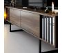 Meuble TV en aggloméré et métal Chrome Line - 5