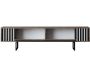 Meuble TV en aggloméré et métal Chrome Line - 159