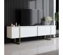 Meuble TV en aggloméré et métal Luxe - 169