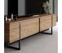 Meuble TV en aggloméré et métal Luxe - 8