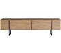 Meuble TV en aggloméré et métal Luxe - 5