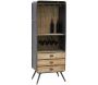 Meuble bar en bois et métal 