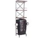 Meuble bar tracteur en acacia et métal