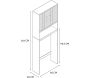 Meuble WC en bois Klaus - CMP-5043