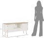 Meuble tv en bois 2 portes 1 tiroir Matera 117 x 40 x 60 cm - MAU-0430