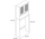 Meuble WC cannage et bois Bali - CMP-5047