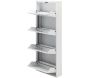 Meuble à chaussures en métal blanc Cabinet - 5