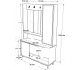 Meuble d'entrée en aggloméré et effet cannage Only - ASI-0828