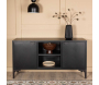 Meuble TV en métal noir Piring - VENTURE HOME